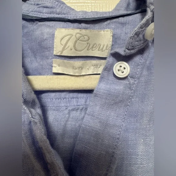 J. Crew Sky Blue Linen Shirt - Picture 6 of 13